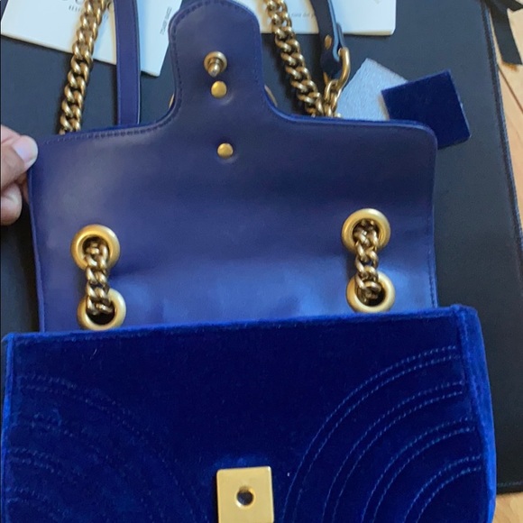 Gucci Marmont Mini GG Cobalt Blue - Picture 4 of 10